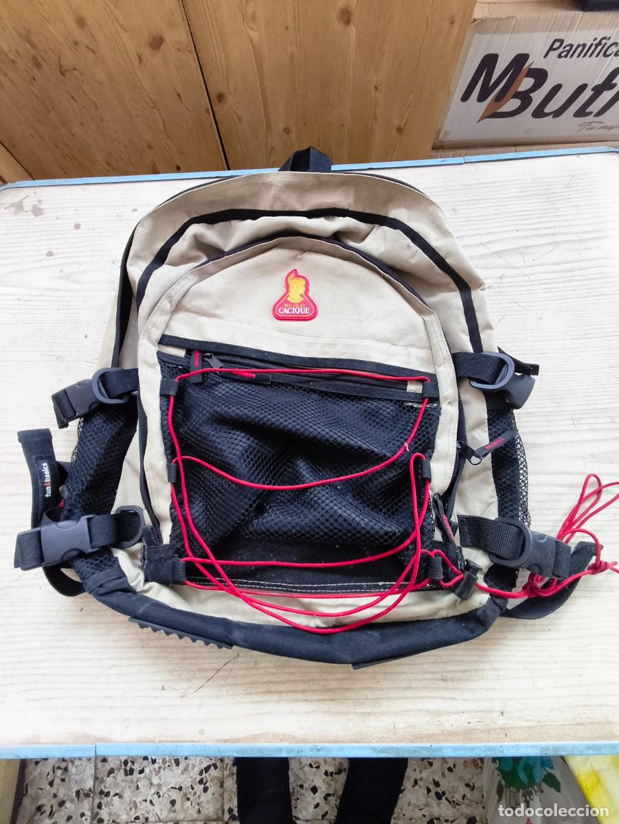 Vintage: Mochila Beige Ron A&ntilde;ejo Cacique - Foto 1