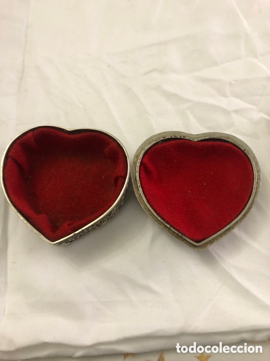 Vintage: Joyero vintage con forma de coraz&oacute;n - Foto 2