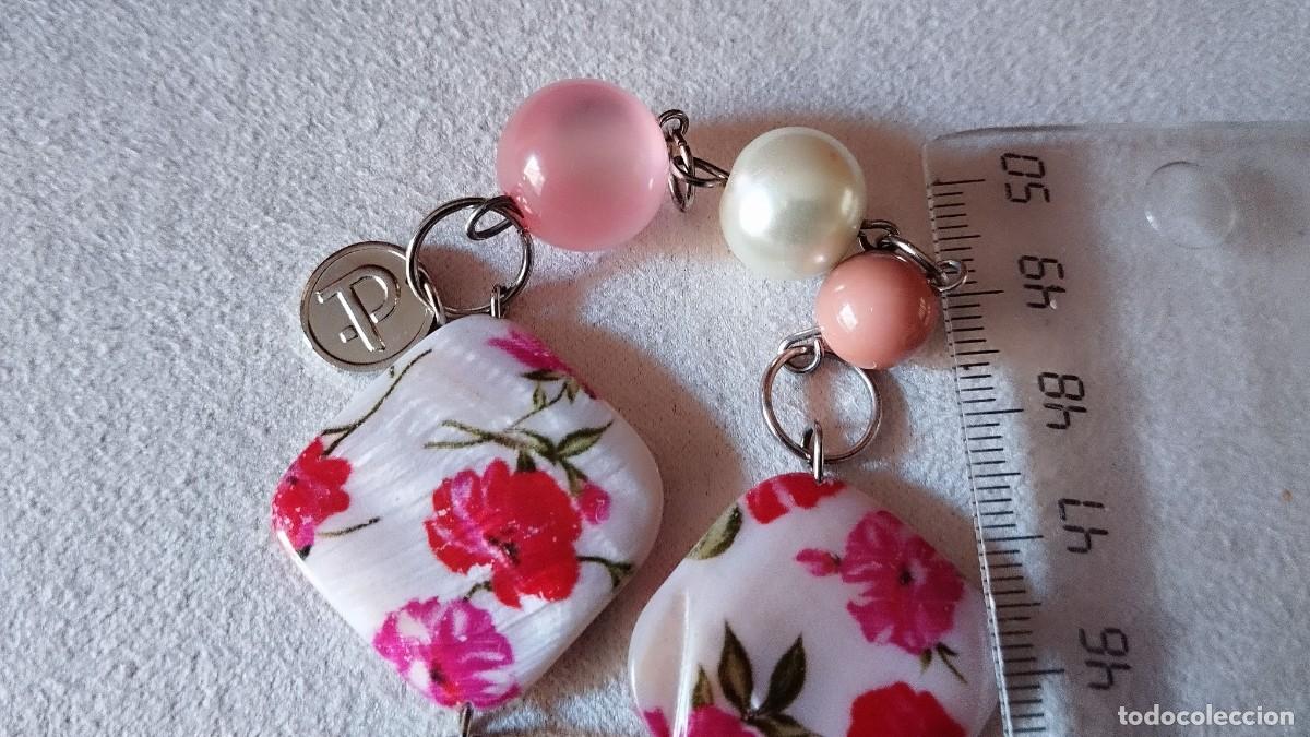 Vintage: COLLAR LARGO CUENTAS EN TONOS ROSA - Foto 7