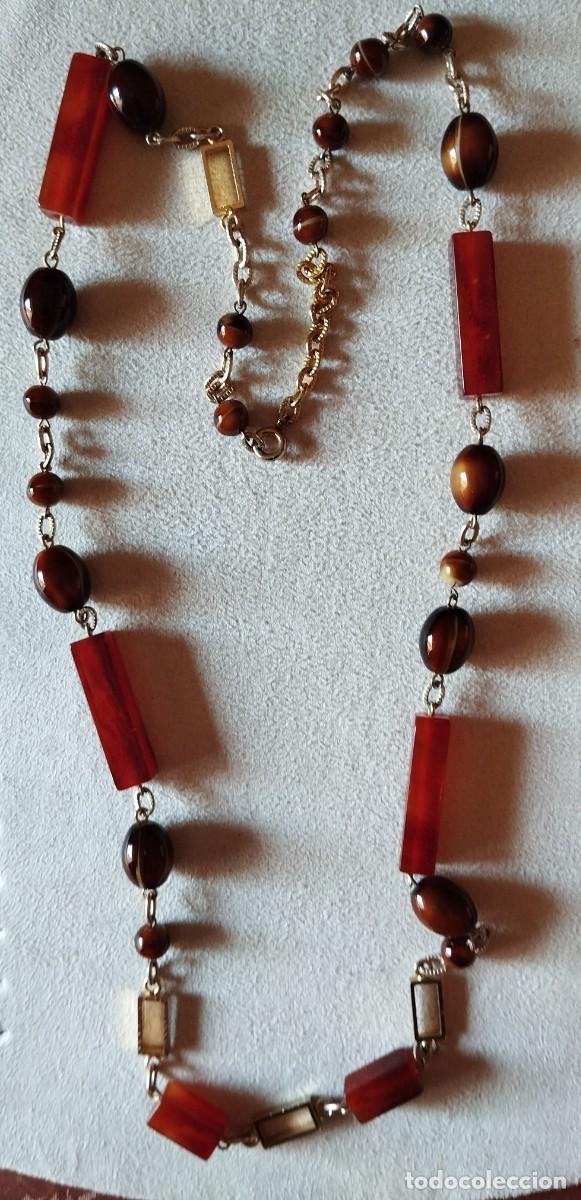 Vintage: COLLAR LARGO CON CUENTAS DE RESINA - Foto 1