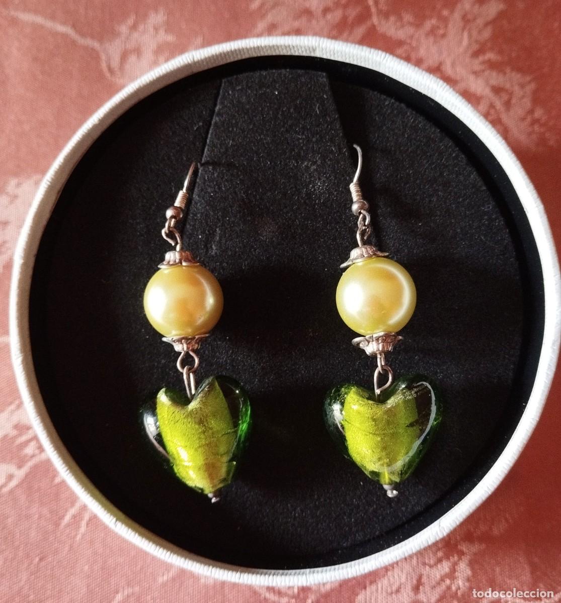 Vintage: PENDIENTES CON CUENTAS DE CRISTAL DE MURANO - Foto 1