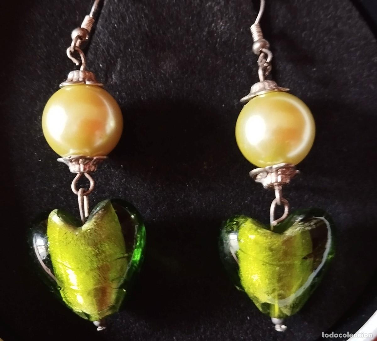 Vintage: PENDIENTES CON CUENTAS DE CRISTAL DE MURANO - Foto 2