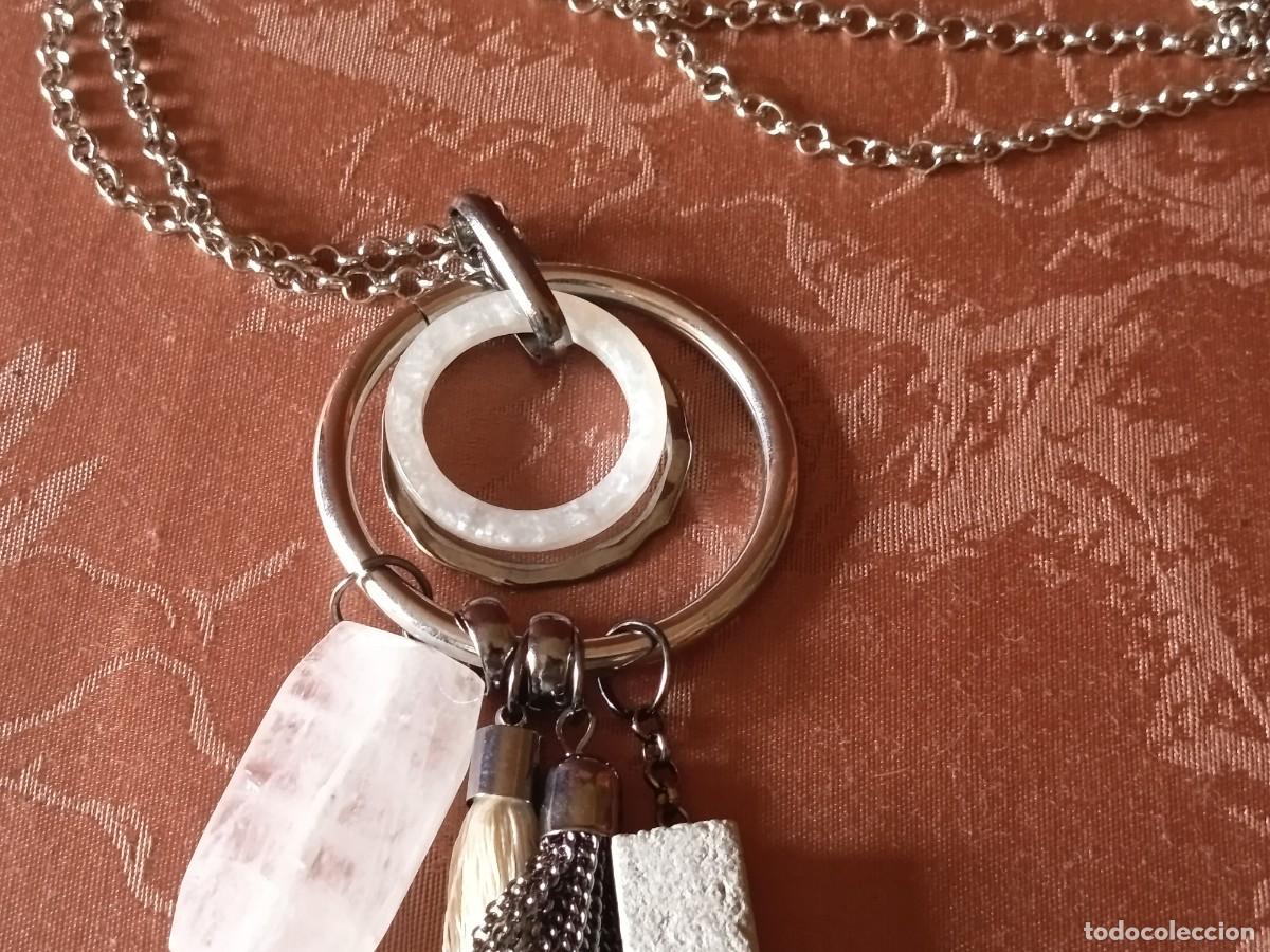 Vintage: COLLAR PLATEADO LARGO PARFOIS - Foto 2