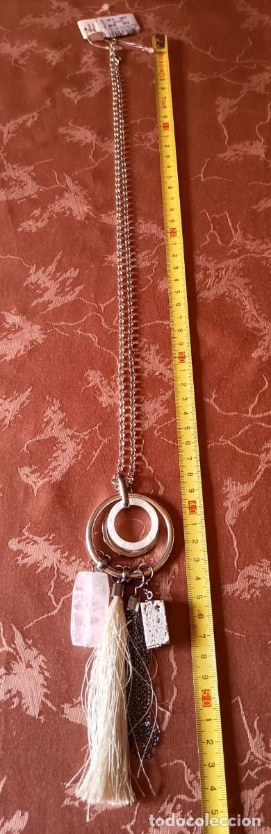 Vintage: COLLAR PLATEADO LARGO PARFOIS - Foto 4