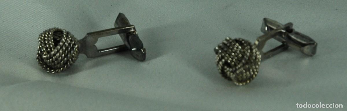 Vintage: GEMELOS PLATA VINTAGE - Foto 2