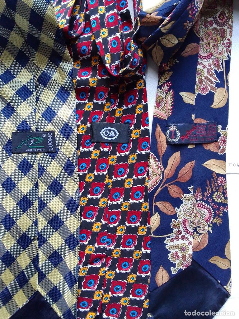 Vintage: 3 Corbatas de seda Luomo/C & A/ My lord - Foto 2