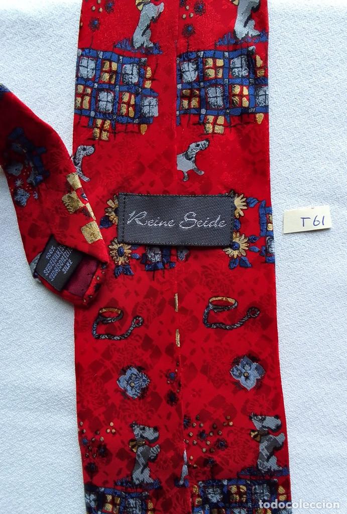 Vintage: Corbata de seda con perrito y caseta perro - Foto 2