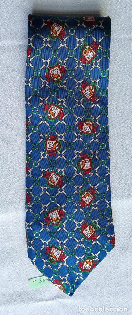Vintage: Corbata de seda Pato Donald Disney - Foto 1