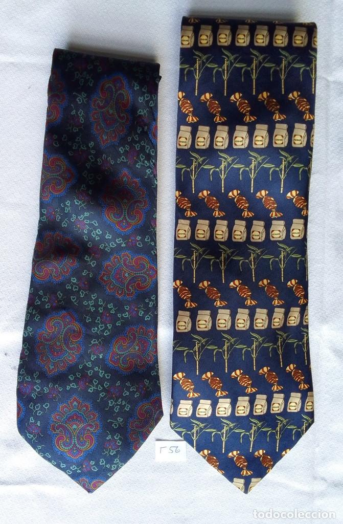 Vintage: 2 Corbatas de seda Caramelos - Foto 1