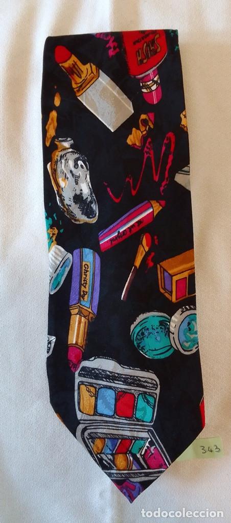 Vintage: Corbata con estampado con maquillaje. El Corte Ingl&eacute;s - Foto 1