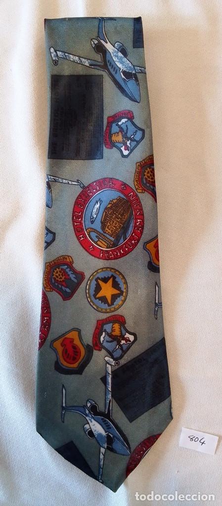 Vintage: Corbata con estampado aviones/militar. Vidal - Foto 1
