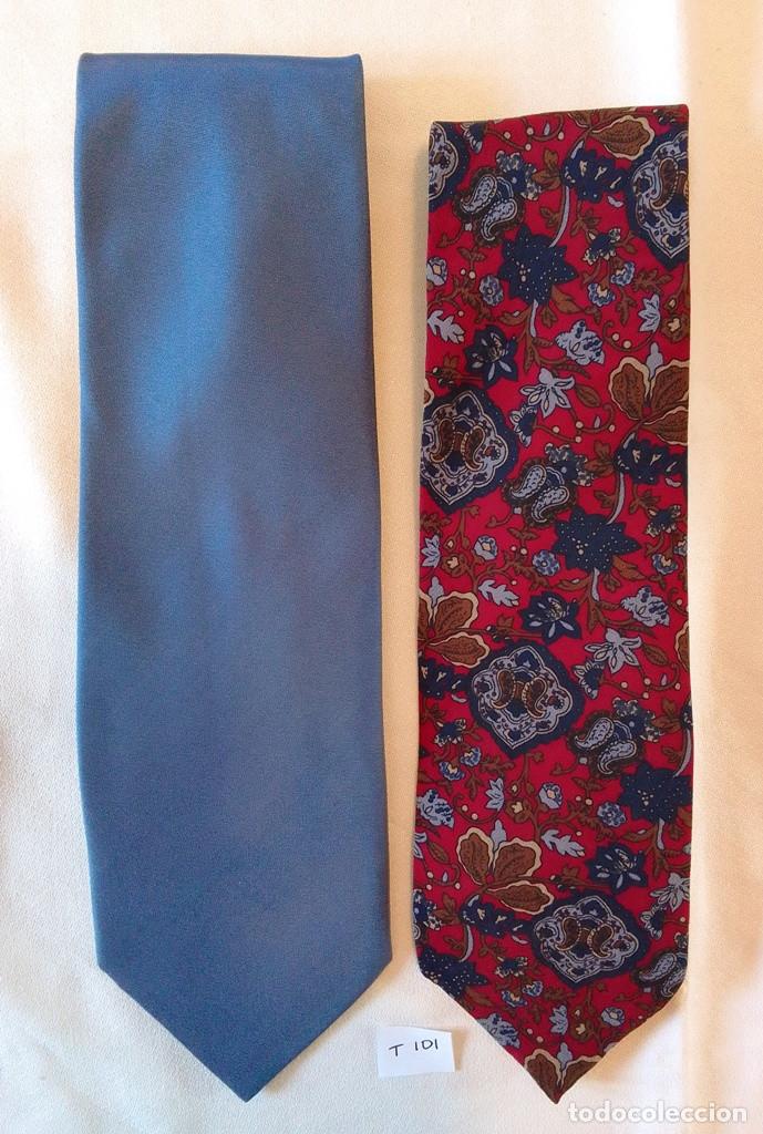 Vintage: 2 corbatas, (una de seda) Titto Bluni. + otra azul - Foto 1