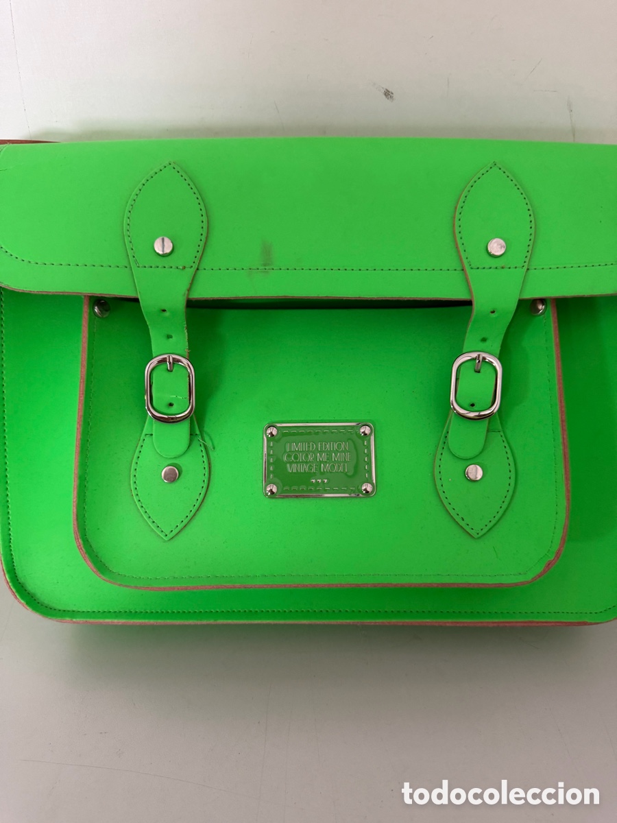 Vintage: Bolso Vintage verde ne&oacute;n - Foto 2