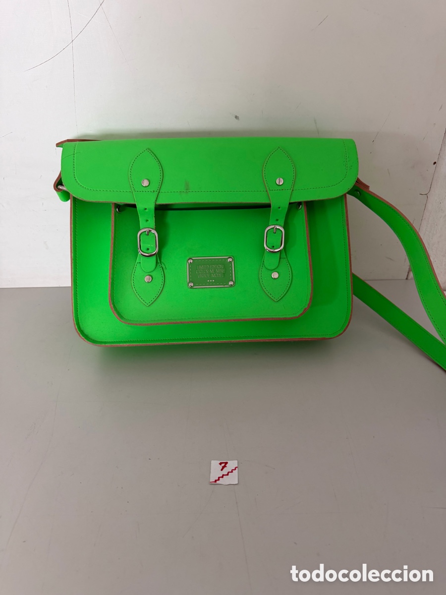 Vintage: Bolso Vintage verde ne&oacute;n - Foto 1
