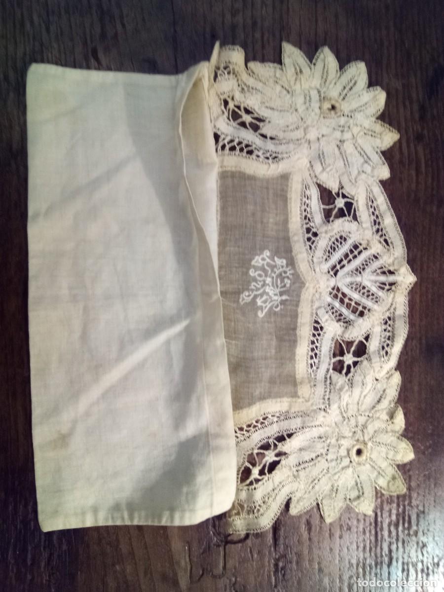 Vintage: Bolsa de tela bordada - Foto 6