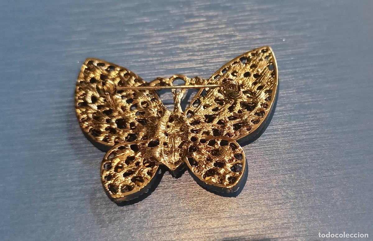 Vintage: Broche vintage mariposa malv - Foto 2