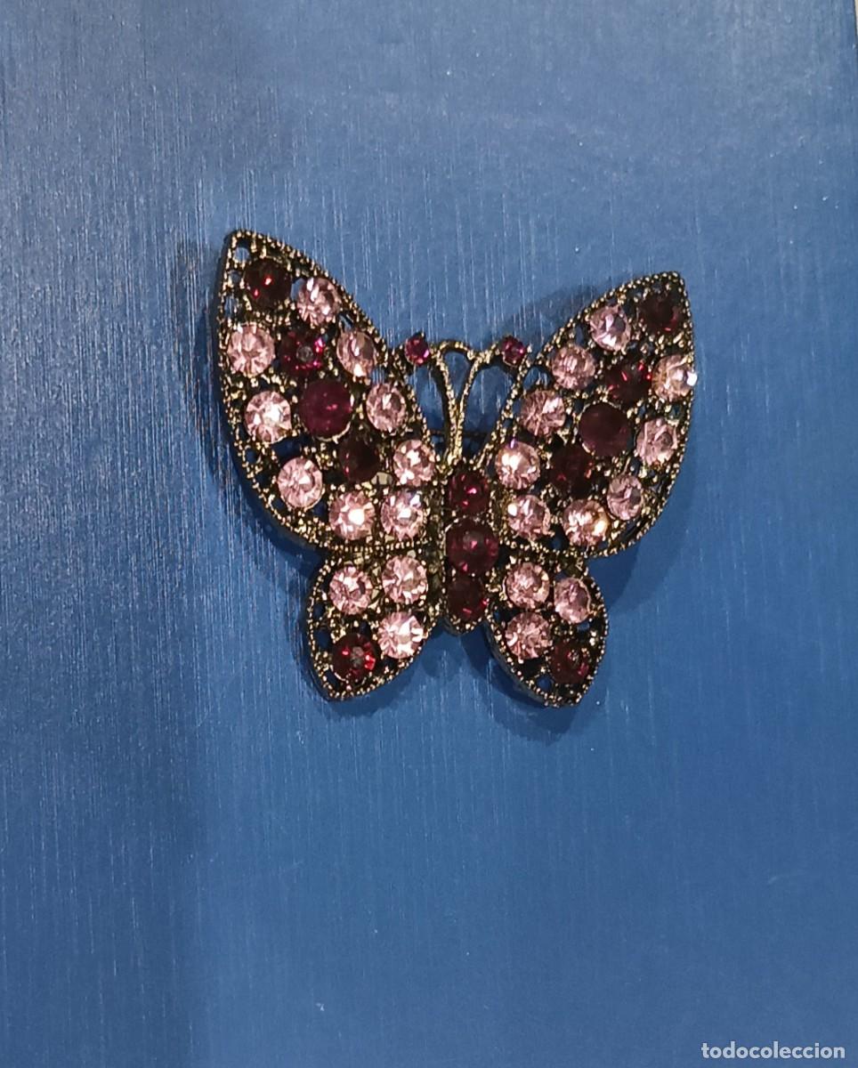 Vintage: Broche vintage mariposa malv - Foto 3