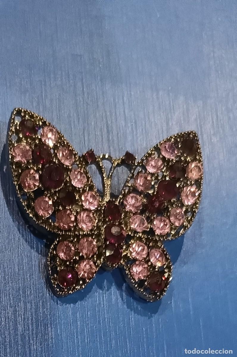 Vintage: Broche vintage mariposa malv - Foto 4