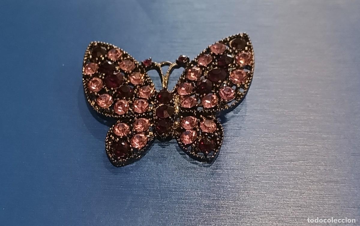 Vintage: Broche vintage mariposa malv - Foto 1