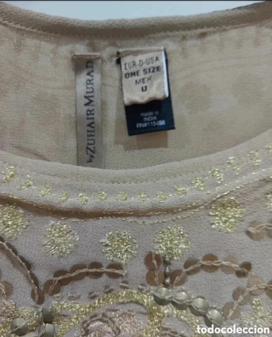 Vintage: Seda Zuhair Murad x Mango Beige/Oro - Foto 8
