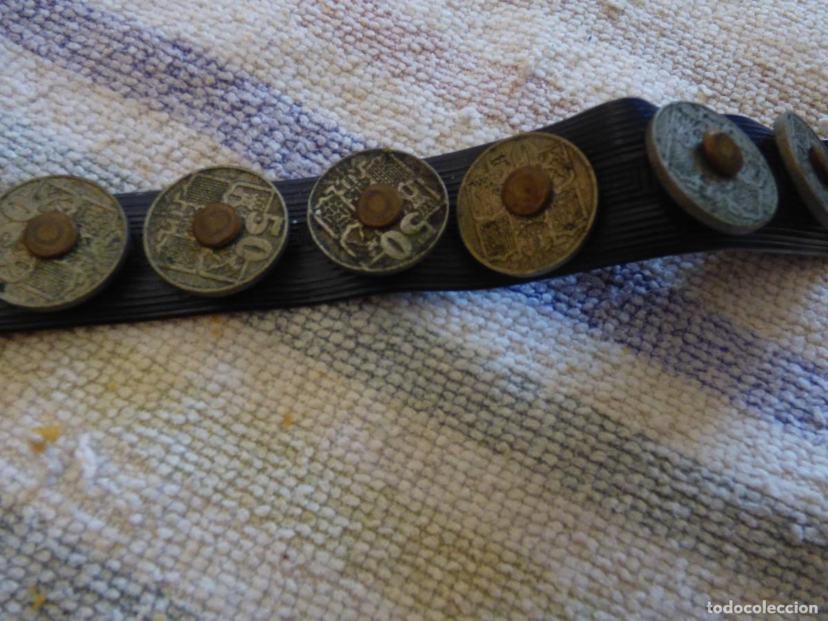 Vintage: Cinturon de plastico,con monedas.Vintage. - Foto 4