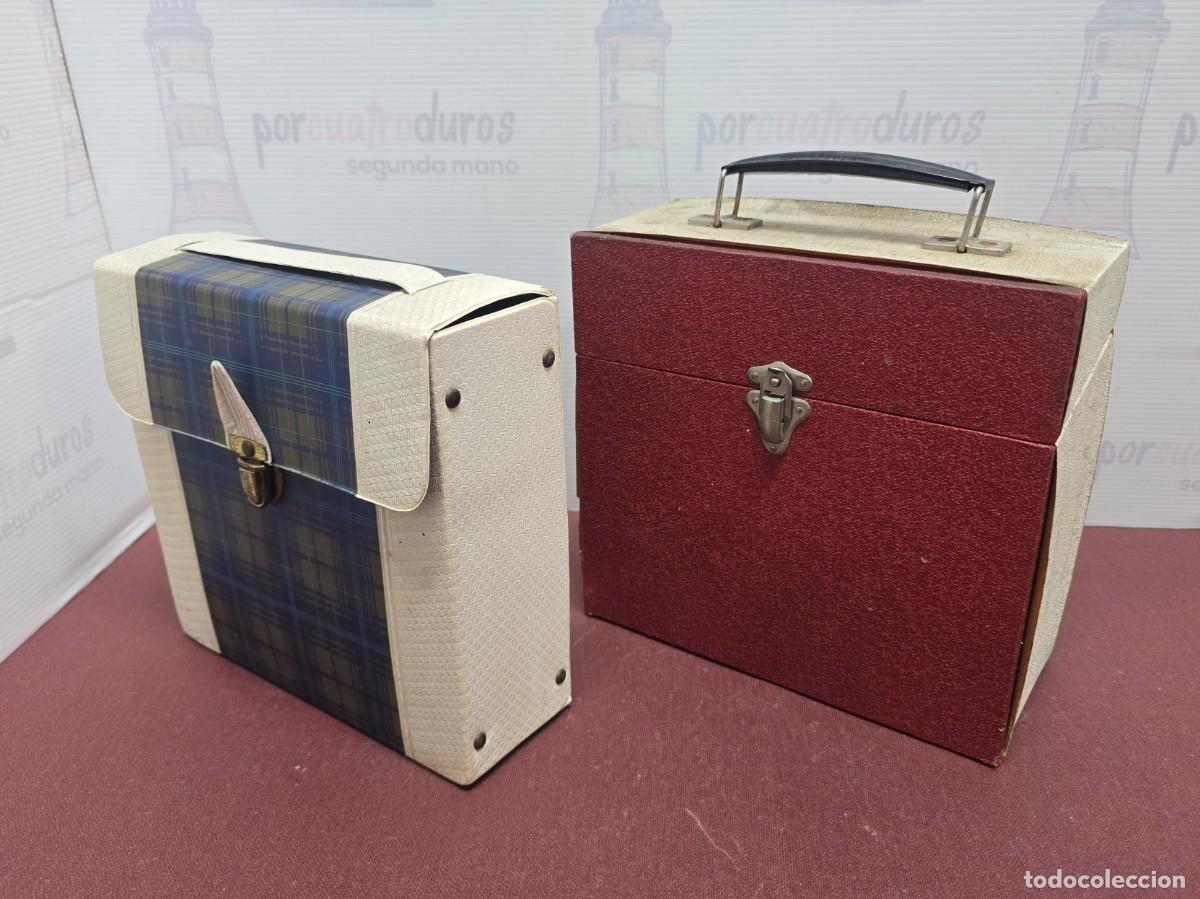 Vintage: Lote 2 Estuches Malet&iacute;n para singles - Foto 2