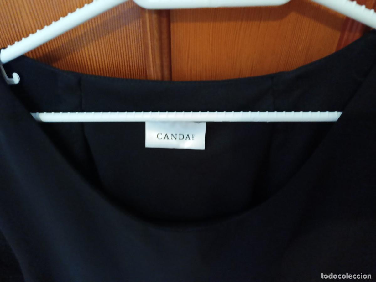 Vintage: Blusa negra CANDA. Talla 50 - Foto 2