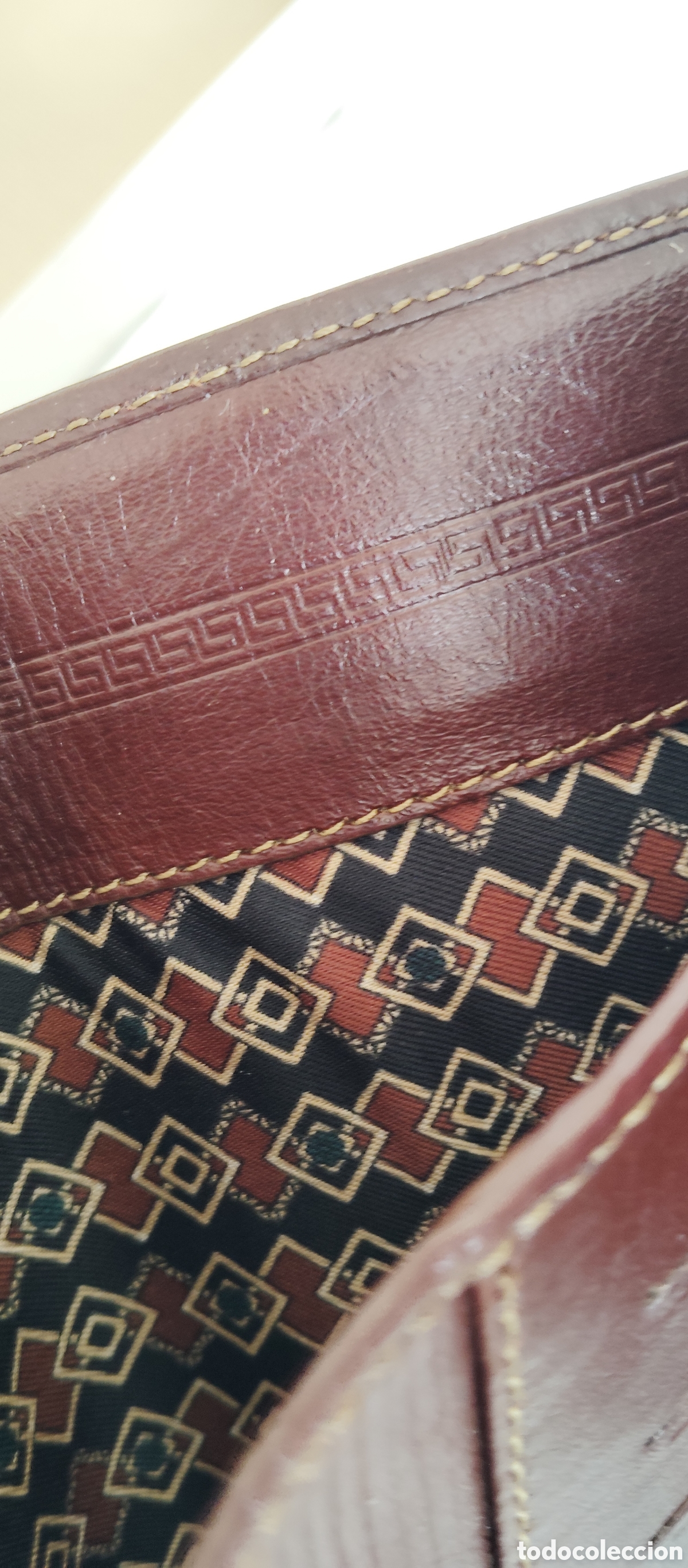 Vintage: Cartera billetera de marca, todo piel. - Foto 4