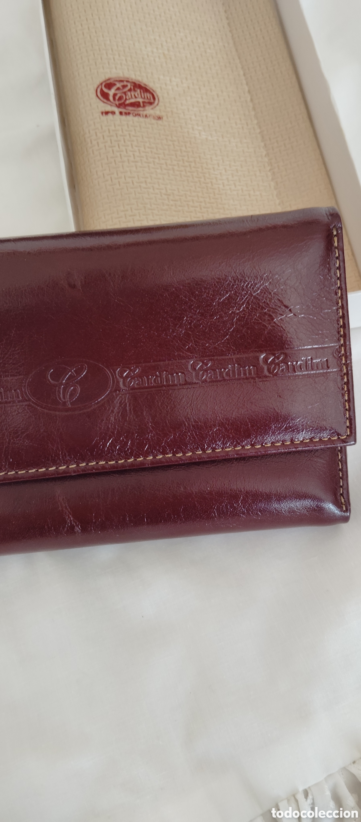 Vintage: Cartera billetera de marca, todo piel. - Foto 8