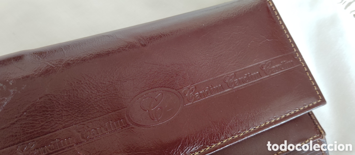 Vintage: Cartera billetera de marca, todo piel. - Foto 1