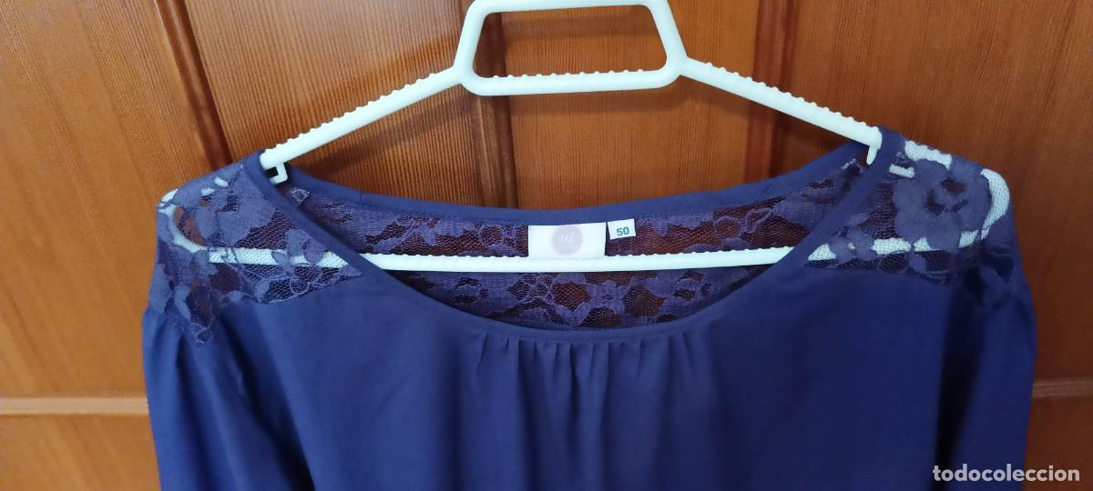 Vintage: Blusa morada NIe. Woman. Talla 50