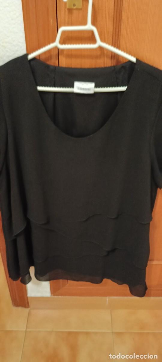 Vintage: Blusa negra CANDA. Talla 50 - Foto 5