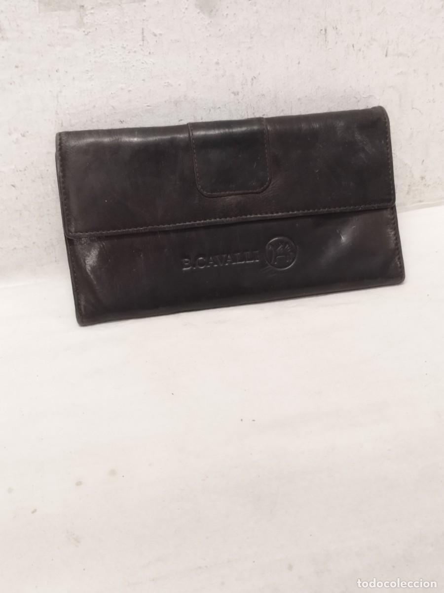 Vintage: Gran monedero de piel de la marca B. Cavalli. - Foto 1