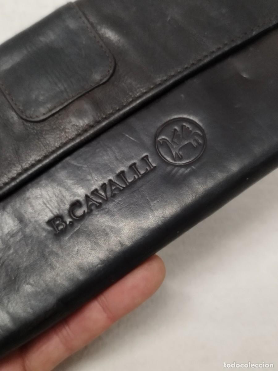 Vintage: Gran monedero de piel de la marca B. Cavalli. - Foto 2