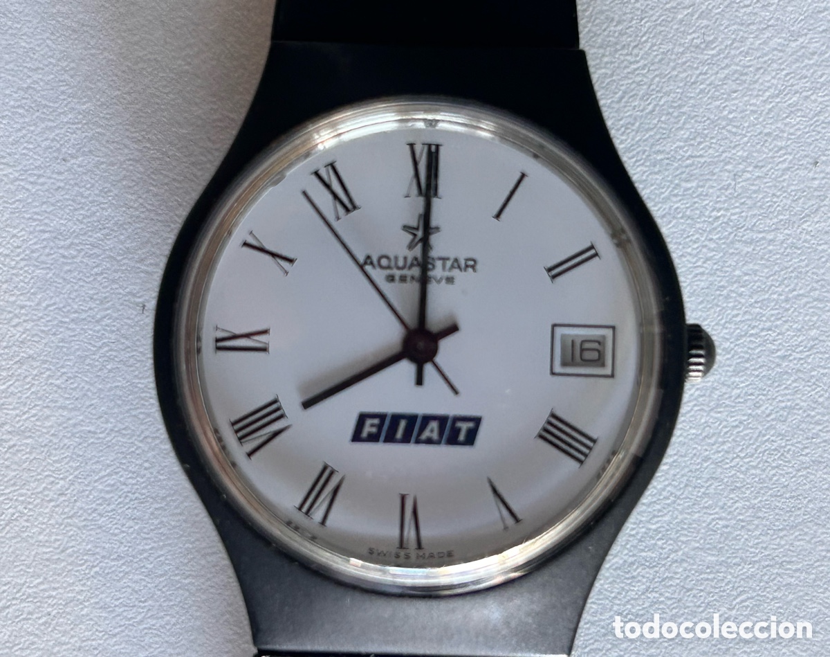 Vintage: Reloj Aquastar Gen&egrave;ve - FIAT vintage