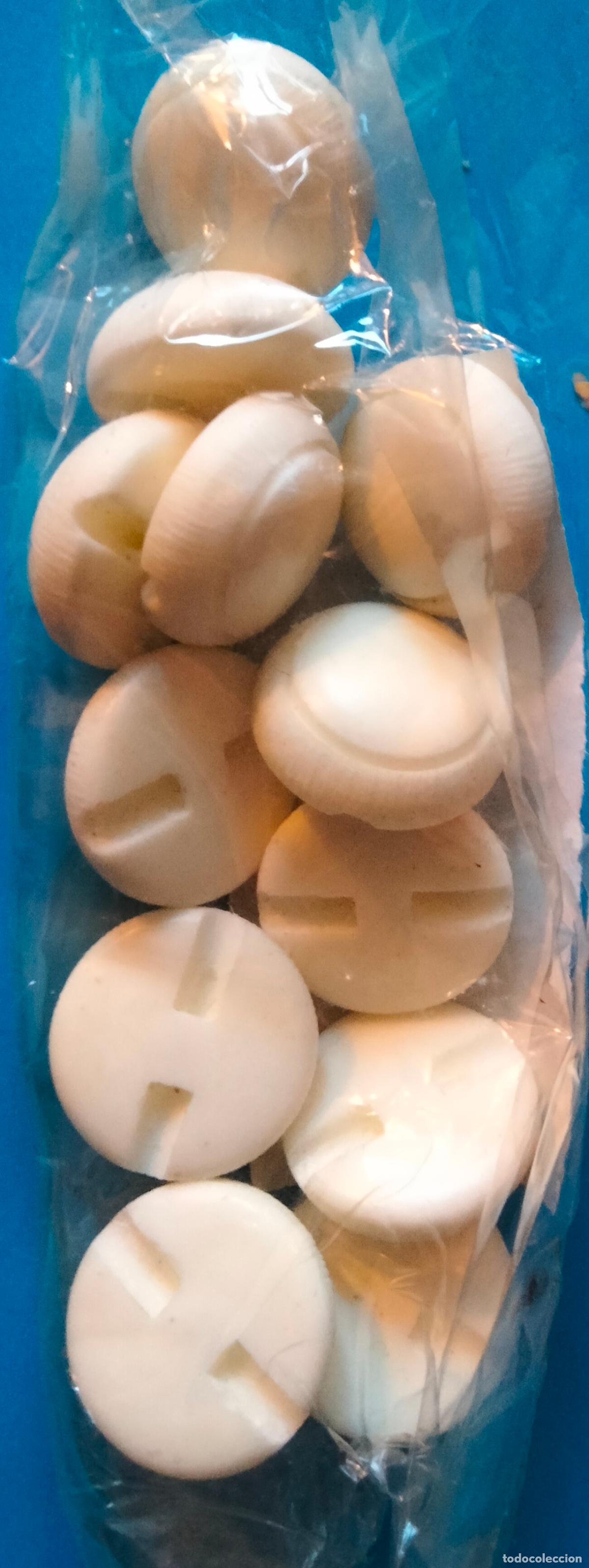 Vintage: Doce botones pl&aacute;stico. - Foto 1