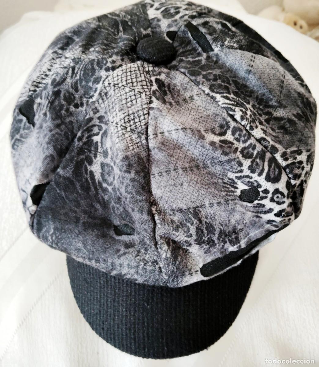 Vintage: Gorra,estilo &rdquo;Baker-Boys&rdquo;.Unisex.Patchwork - Foto 3