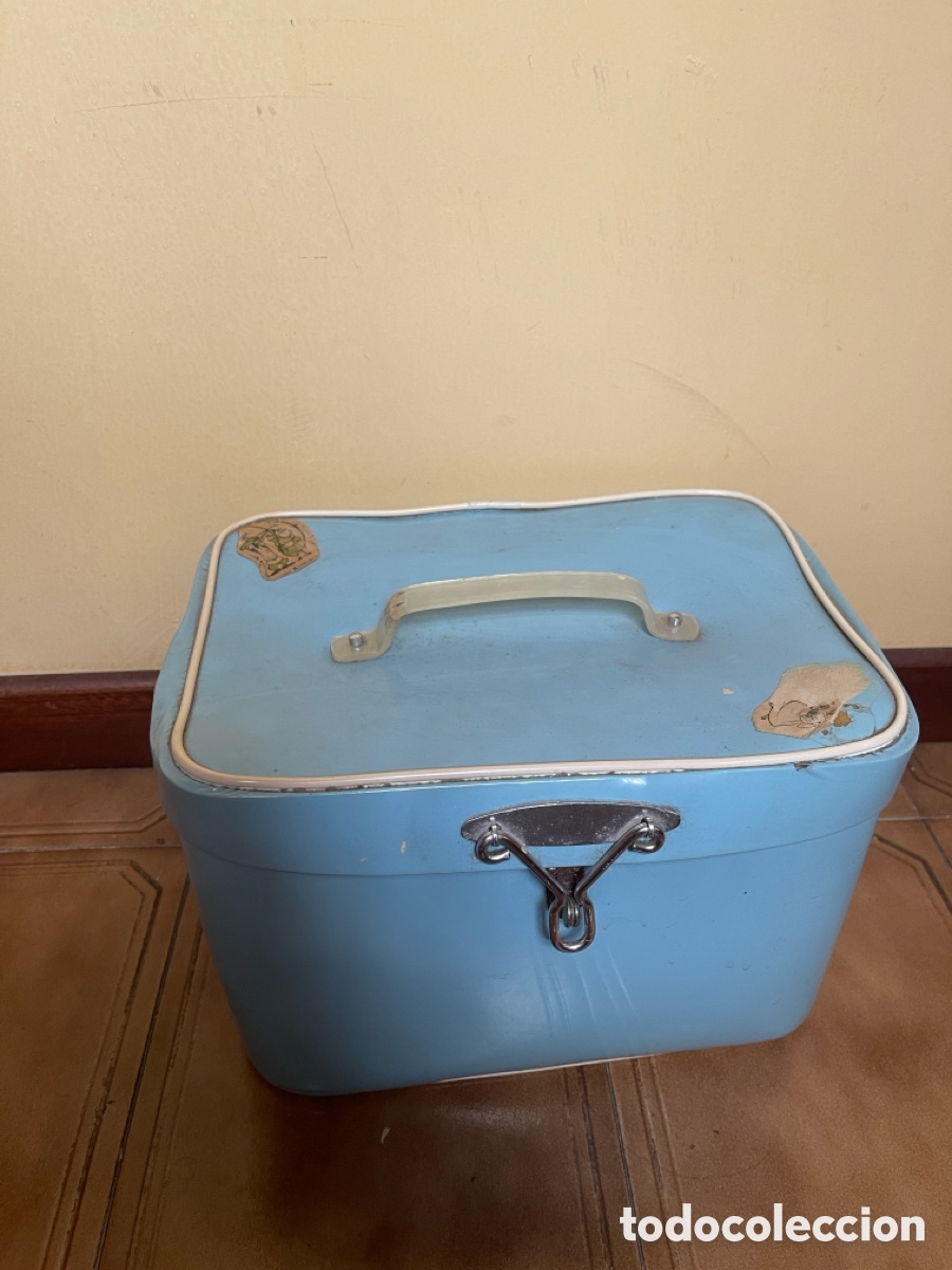 Vintage: Neceser vintage azul charol - Foto 1