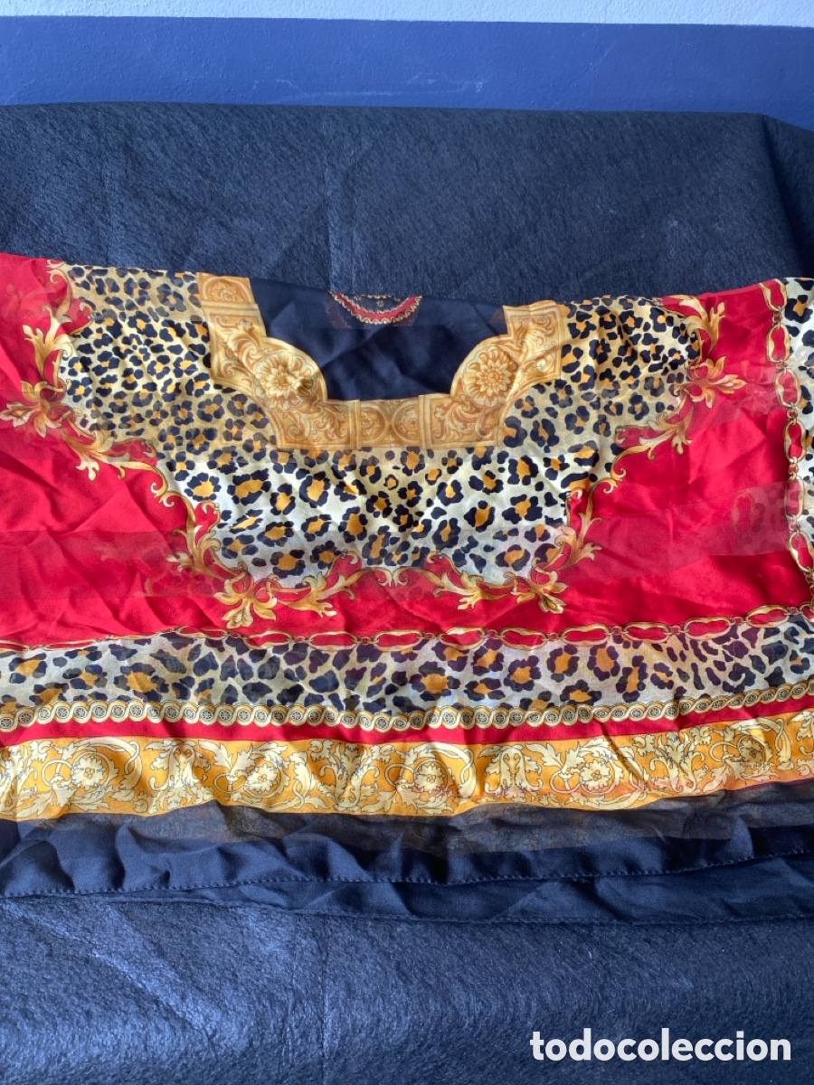 Vintage: Pa&ntilde;uelo de seda tipo Versace vintage - Foto 4