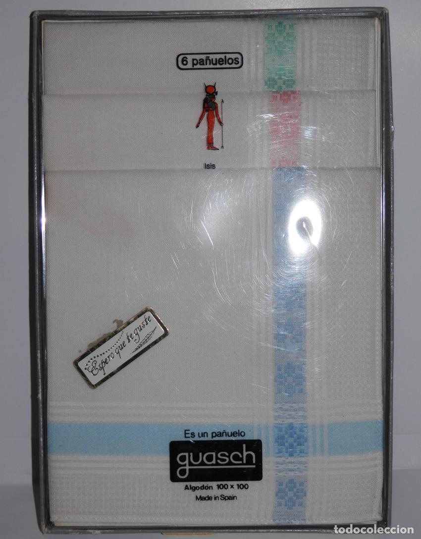 Vintage: CAJA CON 3 PA&Ntilde;UELOS VINTAGE DE LA GUASCH - Foto 1