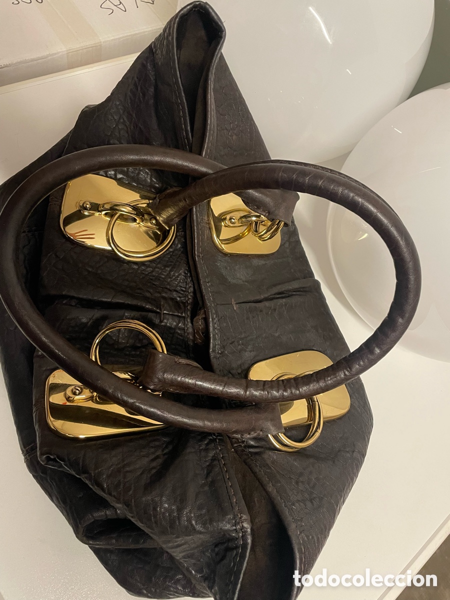 Vintage: Bolso Donna karan , color marr&oacute;n . - Foto 2