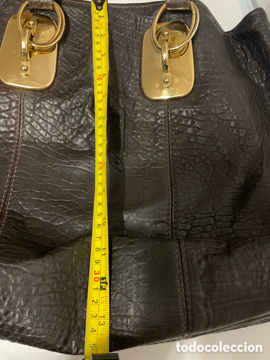 Vintage: Bolso Donna karan , color marr&oacute;n . - Foto 7