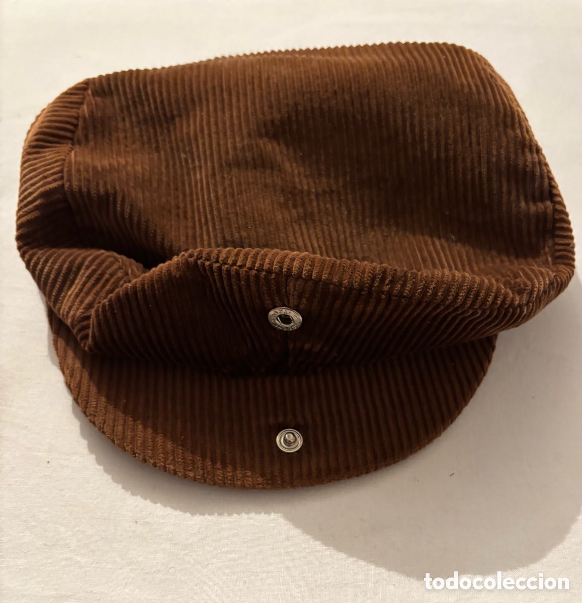 Vintage: Gorra pana marr&oacute;n BEIRETS Talla 60 - Foto 2