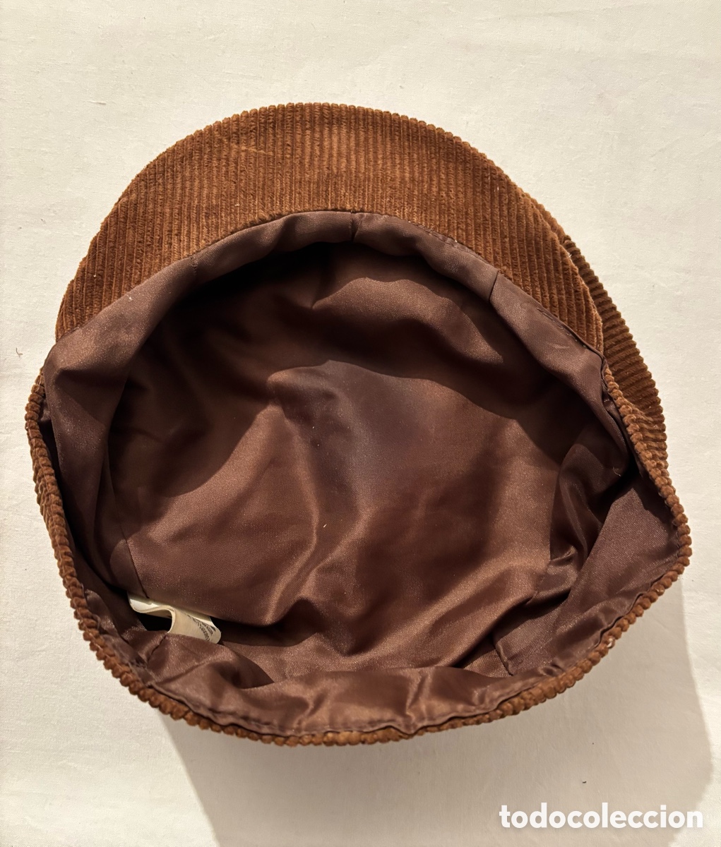 Vintage: Gorra pana marr&oacute;n BEIRETS Talla 60 - Foto 3