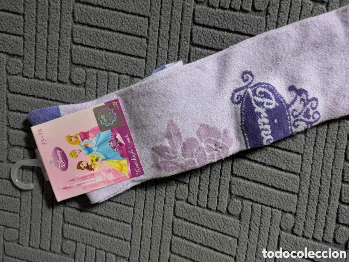 Vintage: Disney princess calcetines muy altos algod&oacute;n - Foto 5