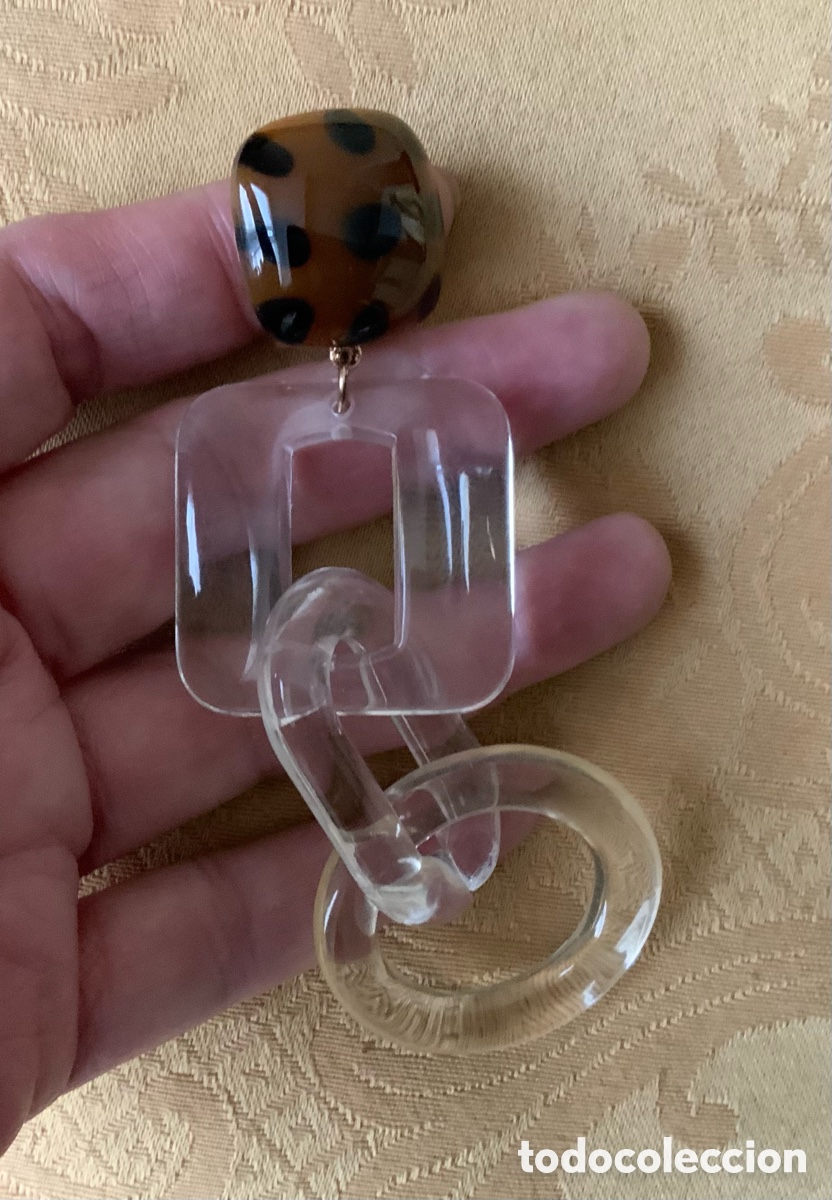 Vintage: PENDIENTES METACRILATO UTERQ&Uuml;E - Foto 3
