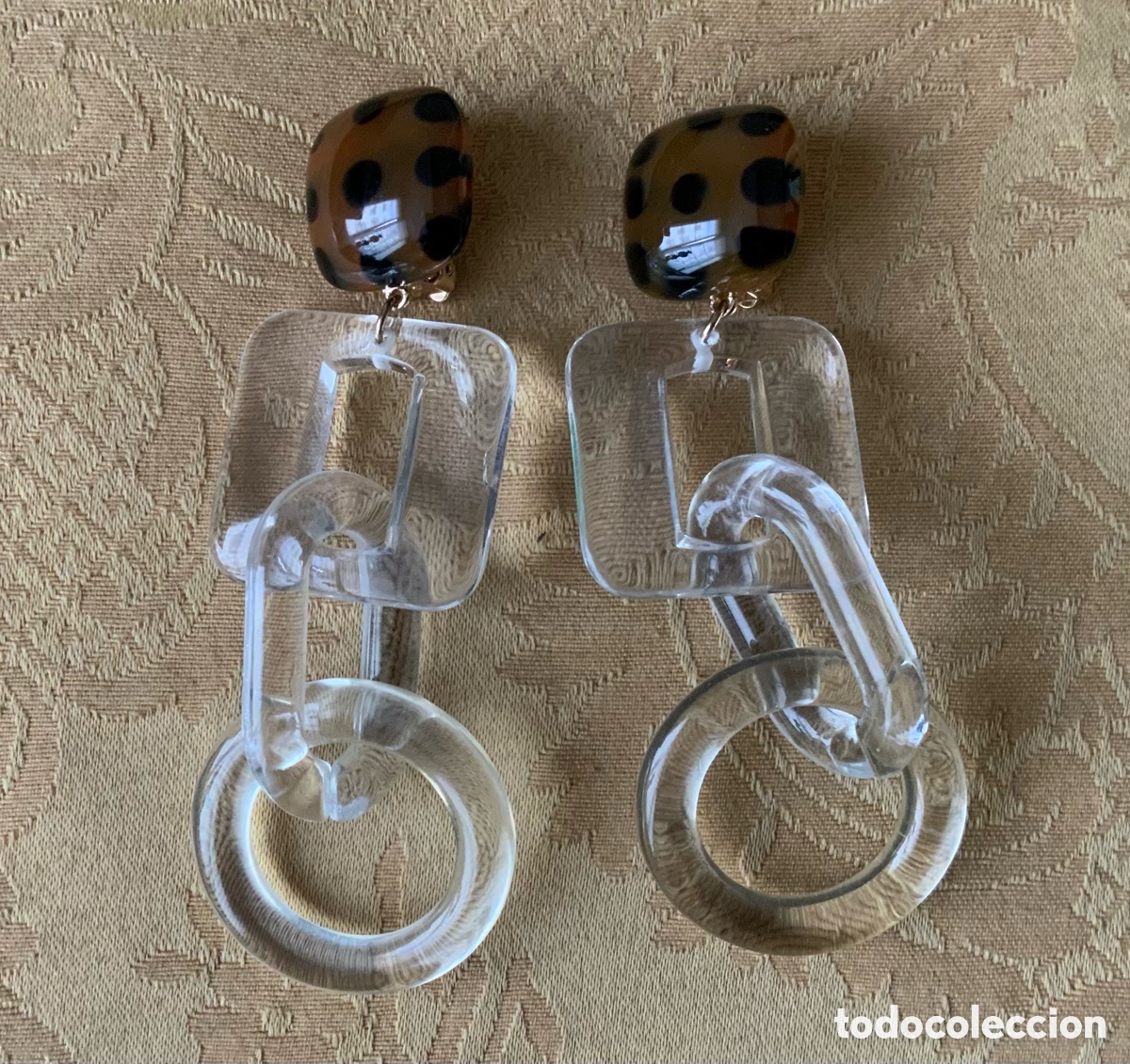 Vintage: PENDIENTES METACRILATO UTERQ&Uuml;E - Foto 6