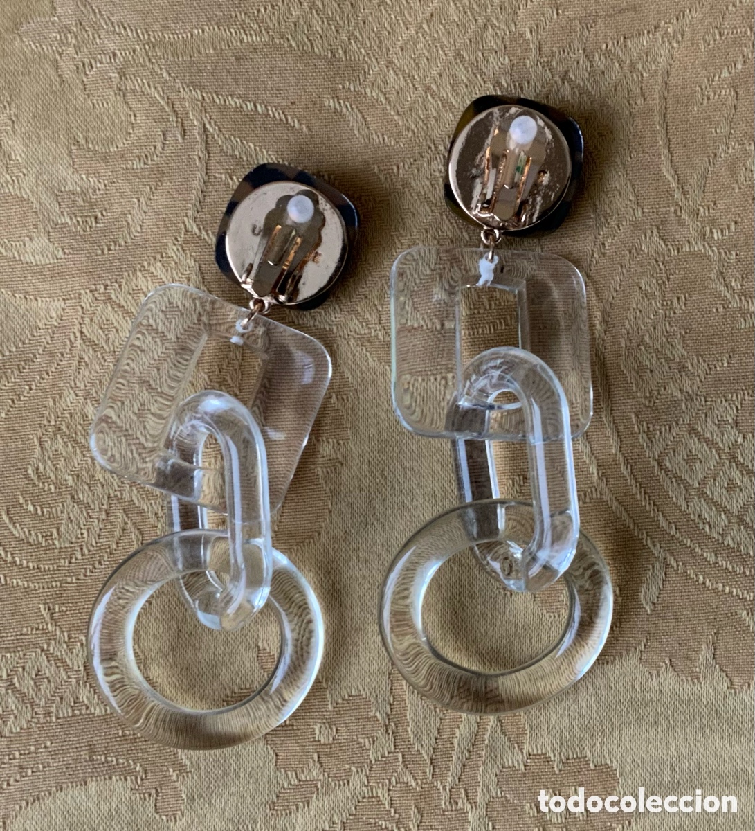 Vintage: PENDIENTES METACRILATO UTERQ&Uuml;E - Foto 8