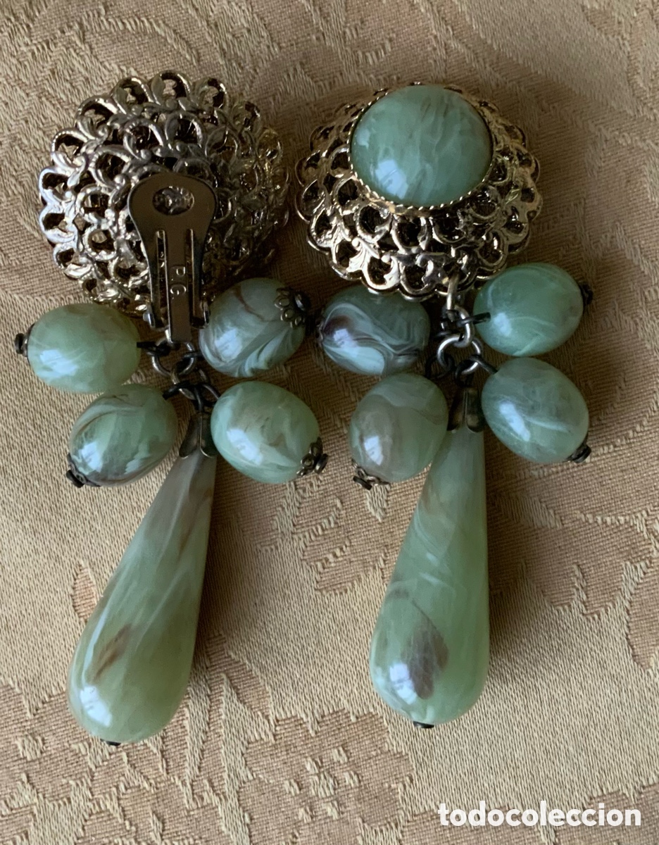 Vintage: PENDIENTES PG LARGOS A&Ntilde;OS 80 - Foto 3