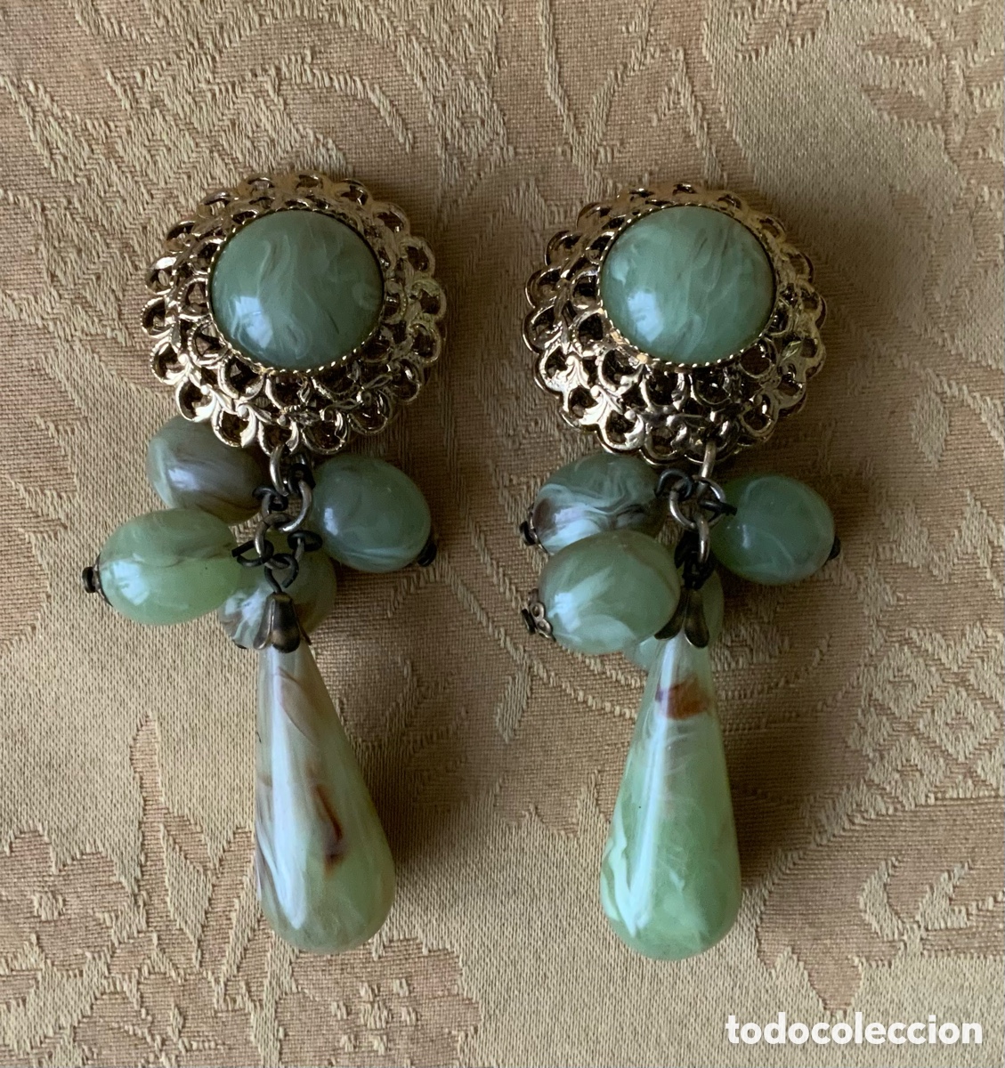 Vintage: PENDIENTES PG LARGOS A&Ntilde;OS 80 - Foto 5